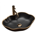 Praustuvas PEARL BLACK GOLD EDGE